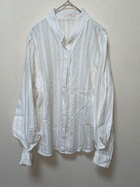 Soulberr Classical Stripe Long Sleeve Shirt White